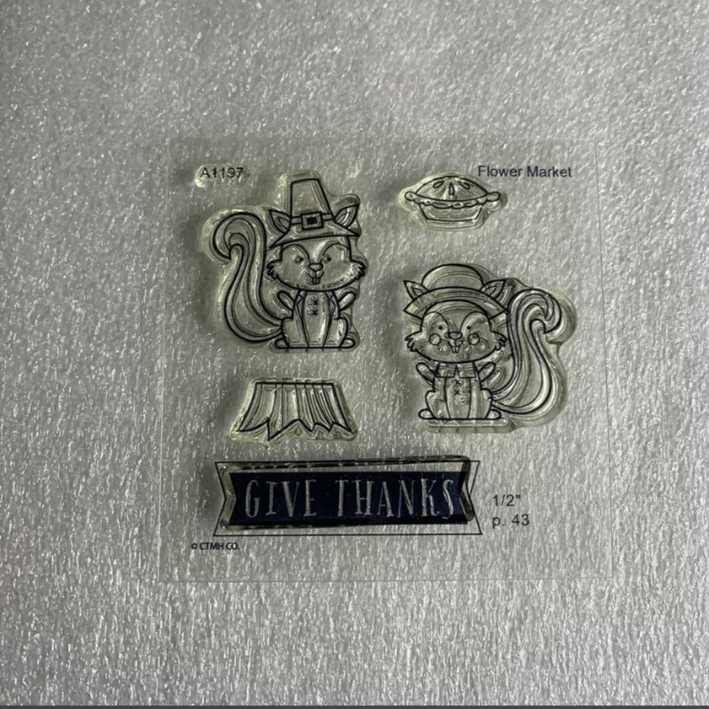 Close To My Heart Stamps A1197 Forest Feast Holiday Thanksgiving Animals